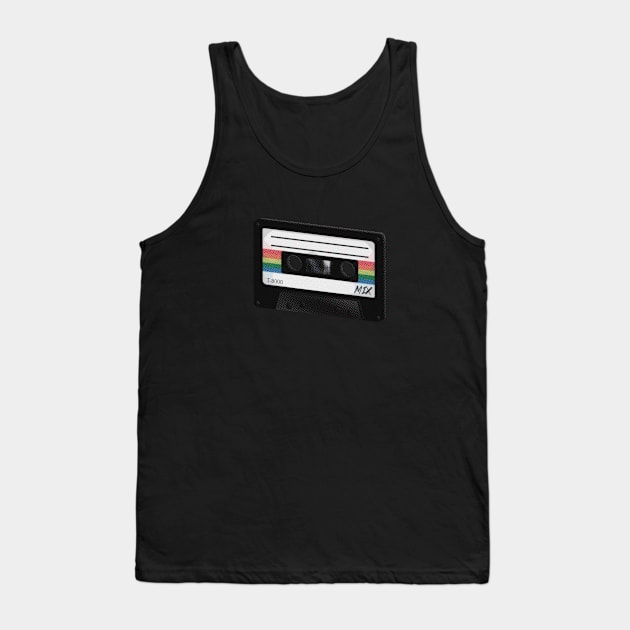 Mixtape Tank Top by EGGnTEDDY